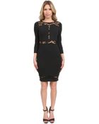 Donna Mizani Paneled Lace Dress - Lyst