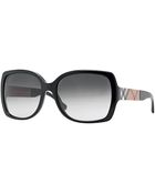 Burberry Blaze And Orchard Oversized Square Sunglasses - Lyst