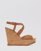 Vince Camuto Open Toe Platform Wedge Sandals - Ilario - Lyst