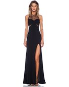 Jay Godfrey Rutherford Lace Inset Gown - Lyst