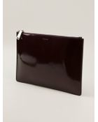Jil Sander Zip Clutch - Lyst