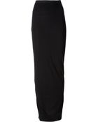Rick Owens Lilies Back Slit Skirt - Lyst