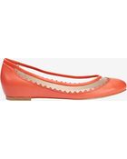 French Connection Bianca Suede Ballet Flats - Lyst