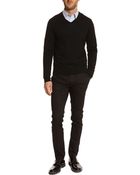 Filippa K Fine Merinos Black V-Neck Sweater - Lyst