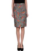Oscar de la Renta Knee Length Skirt - Lyst