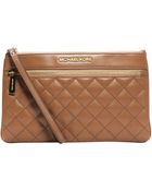Michael Kors Michael Selma Quilt Large Zip Clutch - Lyst