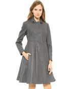 Rochas Wool Coat Melange - Lyst