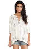 Free People Stitched Up Sally Top - Lyst