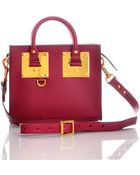 Sophie Hulme Raspberry Mini Box Tote Bag By - Lyst
