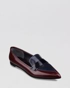 Ivanka Trump Pointed Toe Loafer Flats - Zamor - Lyst