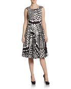 Lafayette 148 New York Uma Batik Print Dress - Lyst