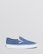 Vans Unisex Flat Sneakers - Classic Canvas Slip-On - Lyst