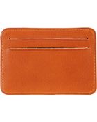 Barneys New York Nappa Merinos Leather Flat Slot Card Case - Lyst