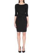 Hugo Boss Twist-detail Jersey Dress - Lyst