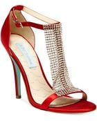Betsey Johnson Blue By Mesh Evening Sandals - Lyst