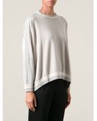 Brunello Cucinelli Knit Sweater - Lyst