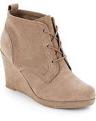 DV by Dolce Vita Patrix Suede Wedge Ankle Boots - Lyst