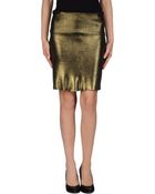 Balmain Knee Length Skirt - Lyst