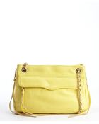 Rebecca Minkoff Pale Yellow Leather 'Swing' Chain Strap Crossbody Bag - Lyst