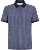 Hugo Boss Geo Print Polo Shirt - Lyst