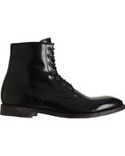 Barneys New York Plain Toe Derby Boot - Lyst
