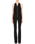 Roland Mouret Wera Zip-detail Stretch-crepe Jumpsuit - Lyst