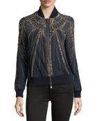 Haute Hippie Embellished Suede Jacket - Lyst