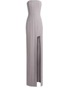 Amanda Wakeley Senshi Strapless Side Slit Gown - Lyst