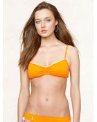 Ralph Lauren Blue Label Bandeau Bikini Top - Lyst