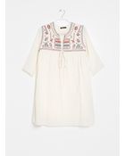 Mango Beaded Embroidered Dress - Lyst