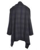 Eudon Choi Avory Blanket Coat In Navy Check-Two Left By - Lyst