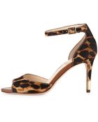 Vc Signature Nilah Leopardprint Calf Hair Sandal Natural - Lyst