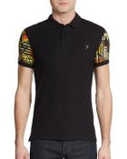 Versace Jeans Print Sleeve Polo Shirt - Lyst