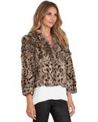 Anna Sui Rabbit Fur Jacket - Lyst