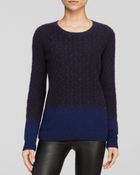 Vince Sweater Color Block Wool - Lyst