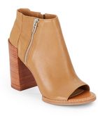 Dolce Vita Mercy Leather Open-Toe Ankle Boots - Lyst