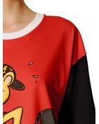 Moschino Printed Light Cotton Jersey T-Shirt - Lyst