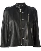 Golden Goose Deluxe Brand 'Alma' Cropped Biker Jacket - Lyst
