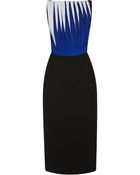 Dion Lee Lenticular Print Pleated Dress - Lyst