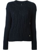 Woolrich Cable Knit Sweater - Lyst