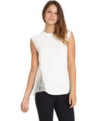 BCBGeneration Lace Back A Line Top - Lyst