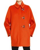Balenciaga Coat Soft Caban Iconic Cocoon Shape Wool - Lyst