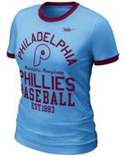 Nike Womens Philadelphia Phillies Coop Ringer Tshirt - Lyst