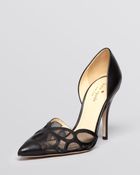 Kate Spade Pointed Toe Dorsay Pumps Laurette High Heel - Lyst