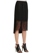 BCBGeneration Lace Hem Skirt - Lyst