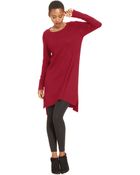 Eileen Fisher Long-Sleeve Oversized High-Low Tunic Dress - Lyst