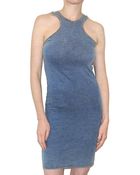 Pima Doll Denim Racer Front Dress - Lyst