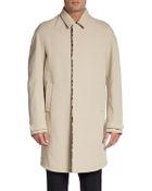 Burberry Prorsum Calf-Hair-Trim Trench Coat - Lyst