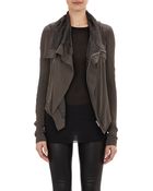 Rick Owens Crepe Biker Jacket - Lyst