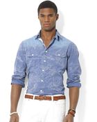 Polo Ralph Lauren Polo Mapprint Workshirt - Lyst